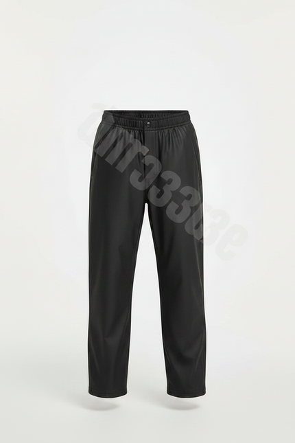 Pantalon De Pluie Noir Imperméable Enfant Coupe Droite Élastique - Polyester - vue 3