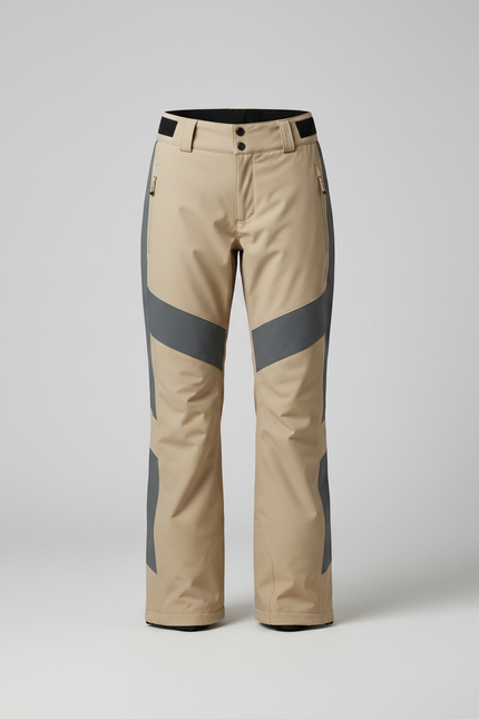 Pantalon De Pluie Beige Réfléchissant Ample Ski Femme - Polyester - vue 3