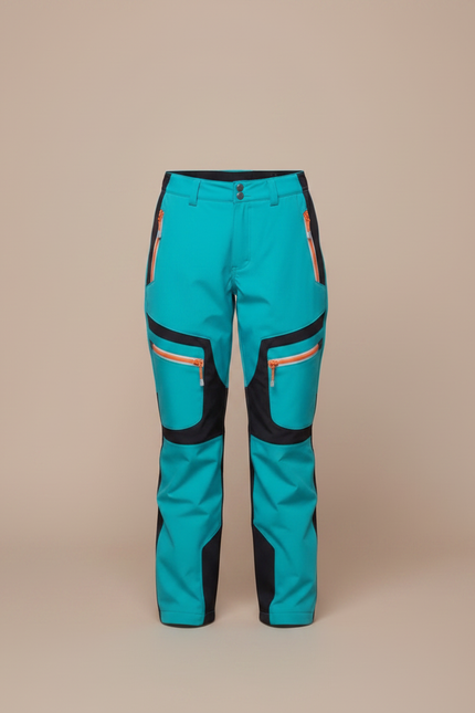 Pantalon De Pluie Turquoise Imperméable Enfant Ski - Bleu Polyester - vue 3