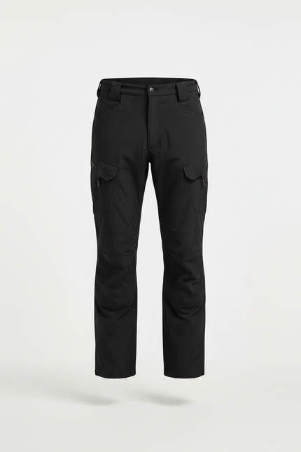 Pantalon VTT Pluie - Noir Polyester - vue 3
