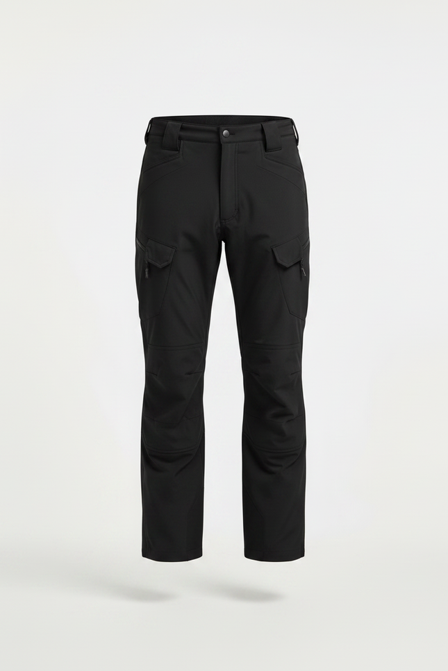 Pantalon VTT Pluie - Noir Polyester - vue 3