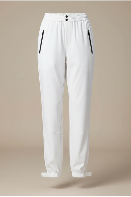Pantalon De Pluie Blanc Imperméable Sportif Ajusté Femme - Polyester - vue 3
