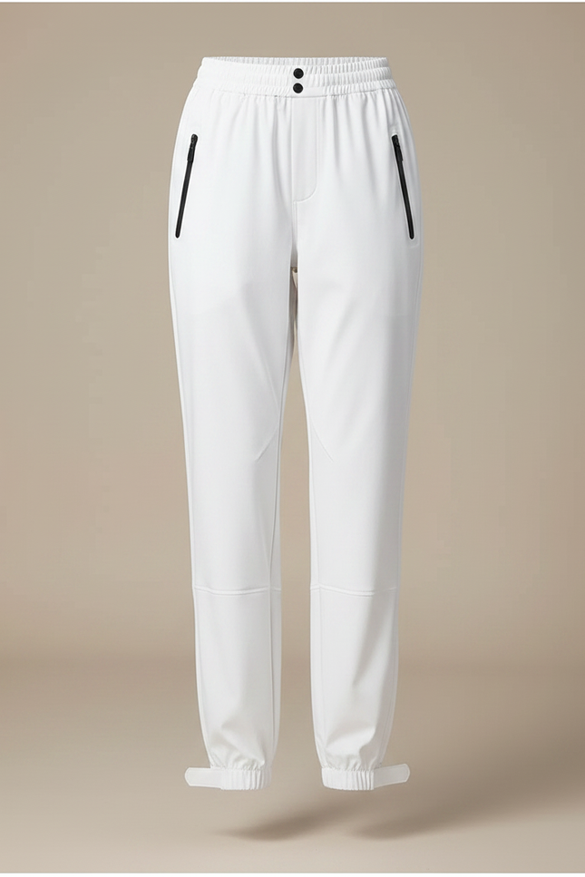 Pantalon De Pluie Blanc Imperméable Sportif Ajusté Femme - Polyester - vue 3