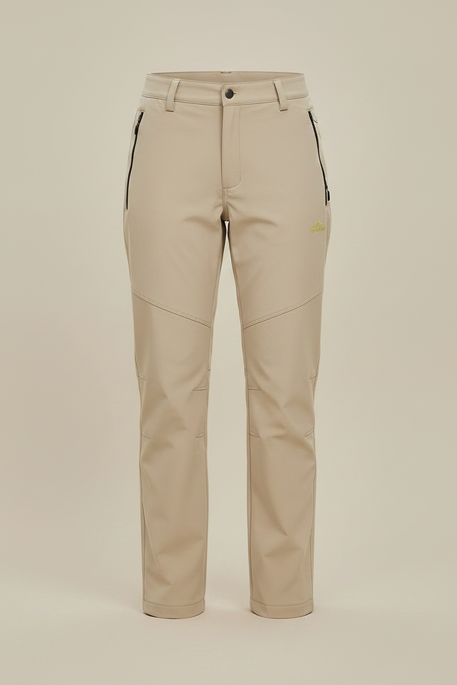 Pantalon De Pluie Beige Doublé Polaire Femme Randonnée - Polyester - vue 3