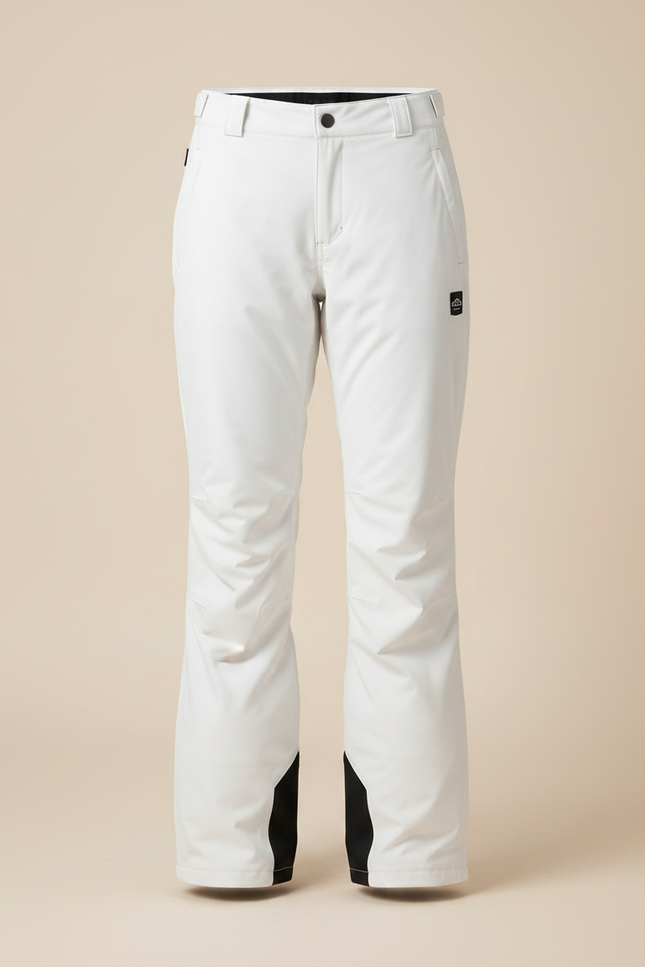 Pantalon De Pluie Blanc Bretelles Carreaux Ski Femme - Polyester - vue 3
