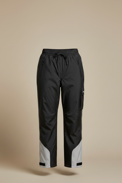 Pantalon De Pluie Vélo Femme - Noir Polyester - vue 3