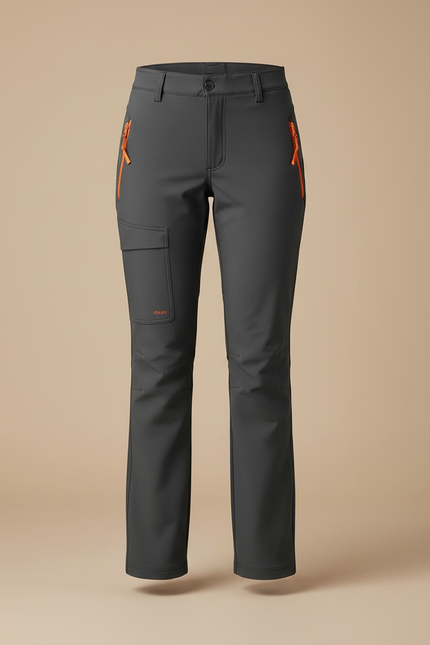 Pantalon Pluie Randonnée Femme - Gris Polyester - vue 3