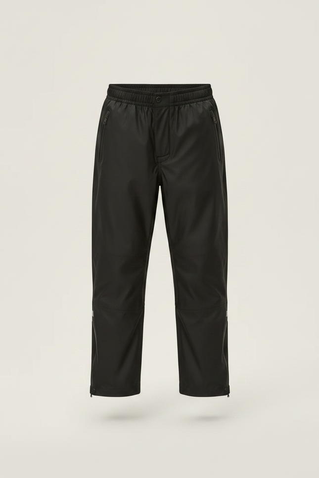 Pantalon Pluie Velotaf - Noir Polyester - vue 3