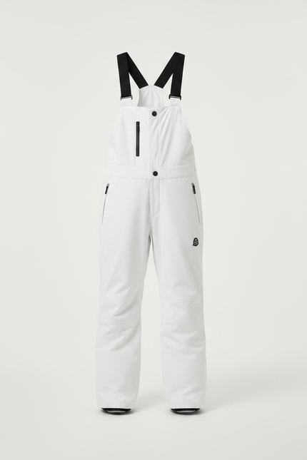 Pantalon De Pluie Blanc Enfant Bretelles Imperméable Neige - Polyester - vue 3
