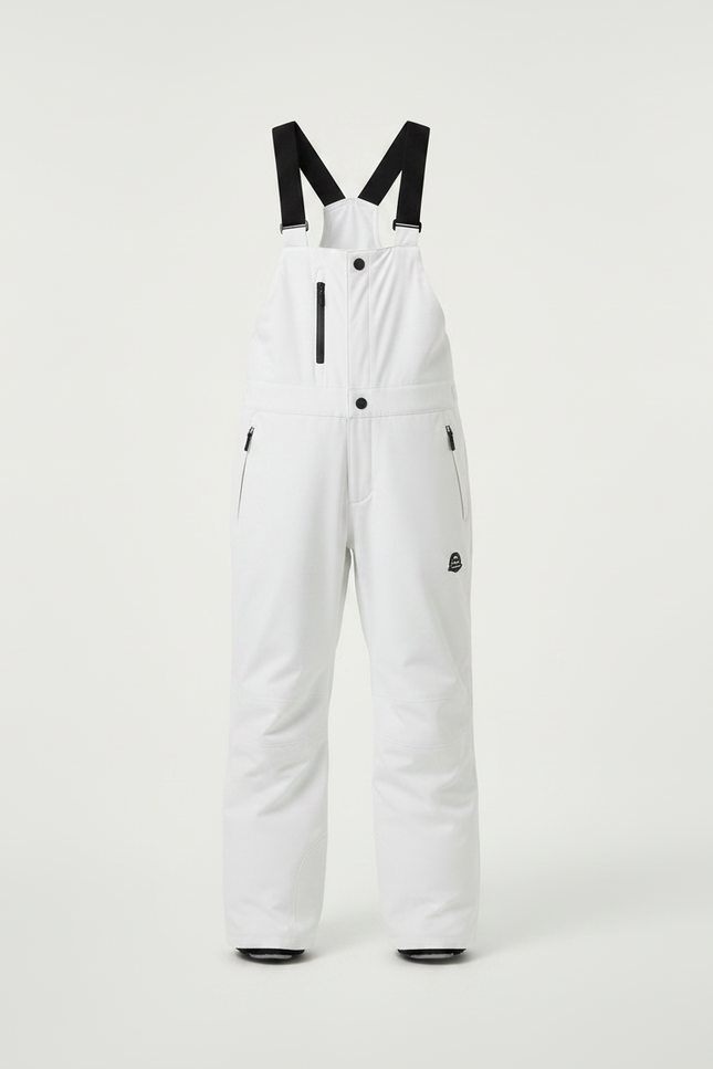 Pantalon De Pluie Blanc Enfant Bretelles Imperméable Neige - Polyester - vue 3