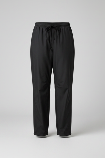 Pantalon De Pluie Noir Ample Nylon Imperméable Femme - Polyester - vue 3