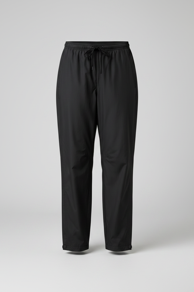 Pantalon De Pluie Noir Ample Nylon Imperméable Femme - Polyester - vue 3