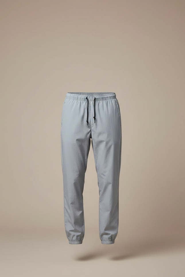 Pantalon De Pluie Gris Clair Réfléchissant Cordon Ajustable Homme - Polyester - vue 3