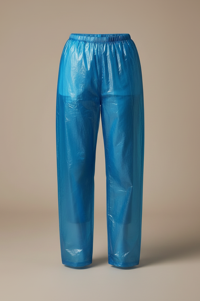 Pantalon Pluie Avec Surchaussures - Bleu Polyester - vue 3