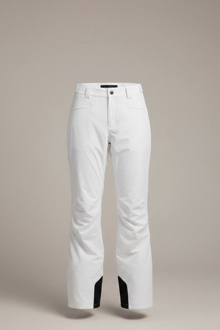 Pantalon De Pluie Blanc Imperméable Bretelles Ski Femme - Polyester - vue 3