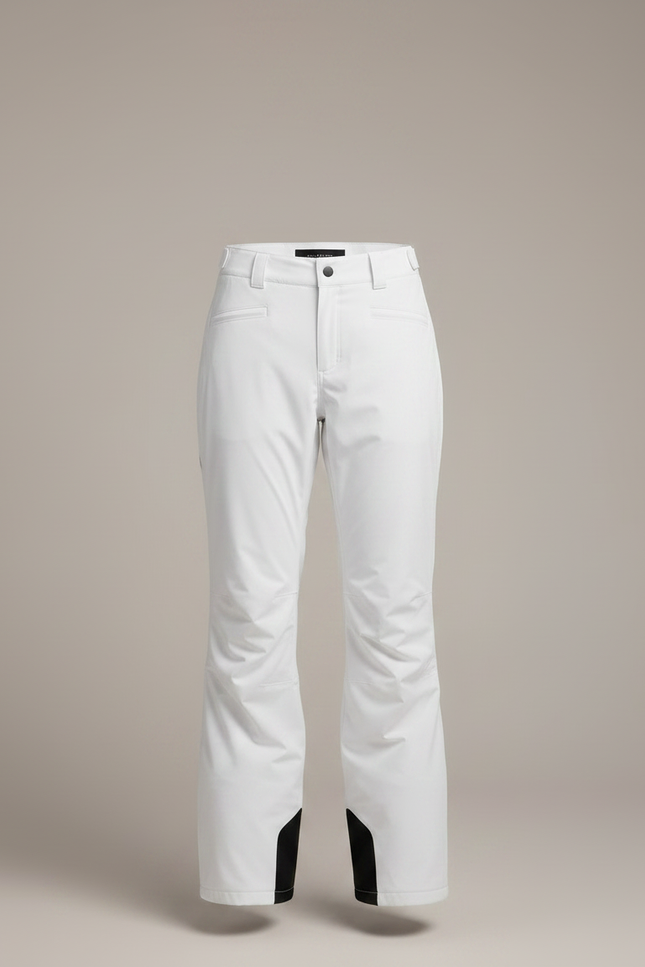 Pantalon De Pluie Blanc Imperméable Bretelles Ski Femme - Polyester - vue 3