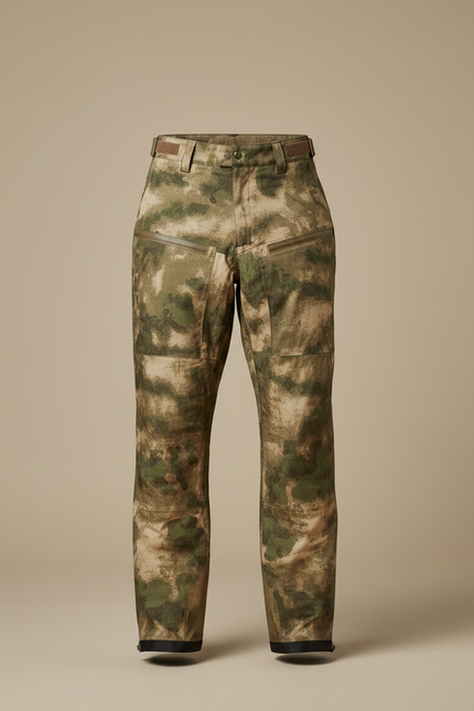 Pantalon De Pluie Camouflage Marron Vert Tactique Imperméable Homme - Multicolore Polyester - vue 3