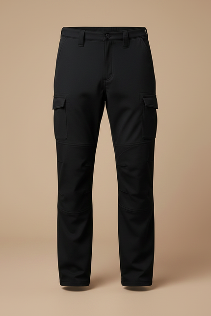 Pantalon De Pluie Noir Cargo Imperméable Homme Décontracté - Polyester - vue 3