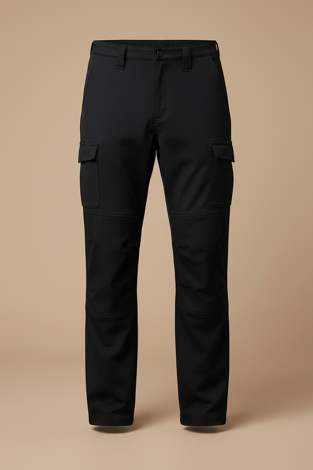 Pantalon De Pluie Noir Cargo Imperméable Homme Décontracté - Polyester - vue 3