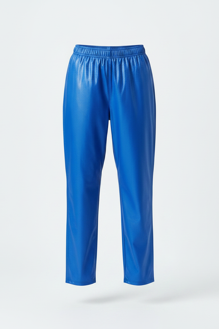 Pantalon De Pluie Bleu Brillant Imperméable Décontracté - Simili cuir - vue 3
