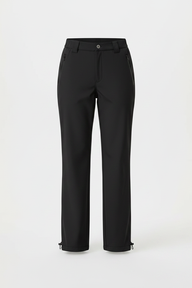 Pantalon De Pluie Noir Coupe Droite Imperméable Femme - Polyester - vue 3