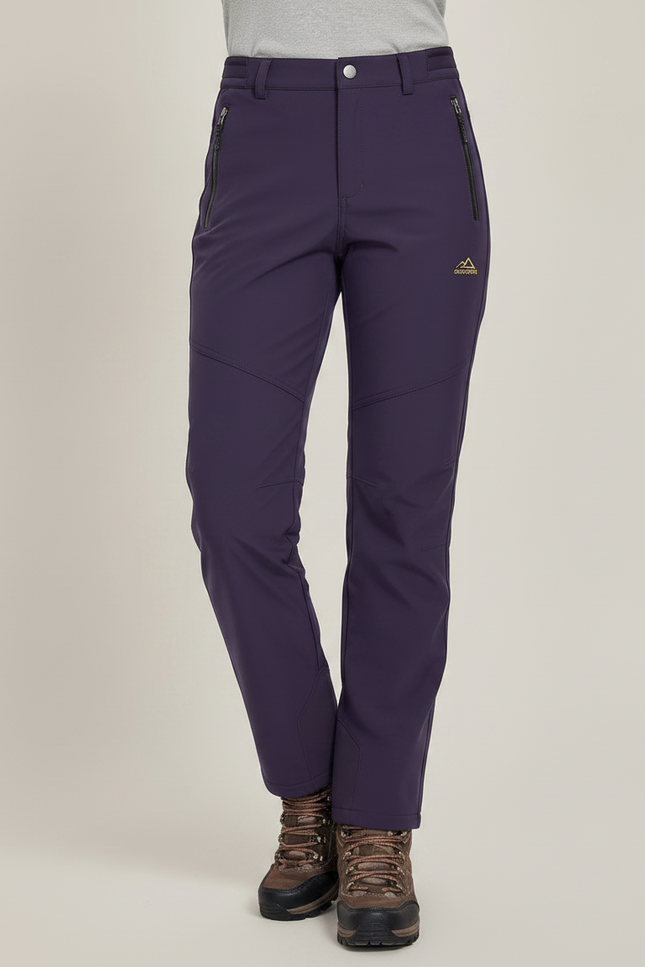Pantalon De Pluie Violet Doublé Polaire Imperméable Femme - Polyester - vue 3