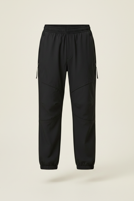 Pantalon De Pluie Noir Ample Enfant Fonctionnel Sport - Polyester - vue 3