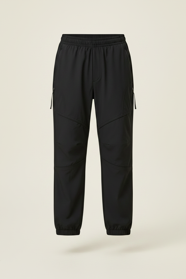 Pantalon De Pluie Noir Ample Enfant Fonctionnel Sport - Polyester - vue 3